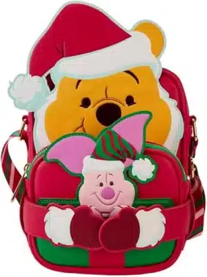 Loungefly Disney Winnie the Pooh Santa Winnie and Piglet Crossbuddies Backpack