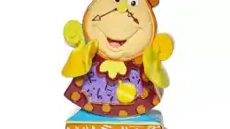 Disney Beauty and the Beast Cogsworth by Romero Britto Mini Statue