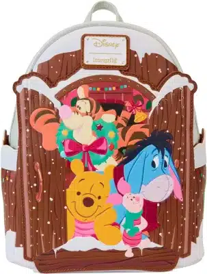 Loungefly Disney Winnie the Pooh and Friends Christmas Greetings Mini Backpack