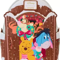 Loungefly Disney Winnie the Pooh and Friends Christmas Greetings Mini Backpack