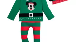 Mickey Mouse Holiday Elf Outfit for Baby