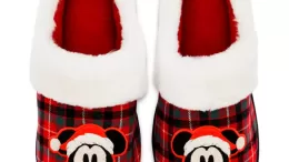 Mickey Mouse Holiday Slippers for Adults