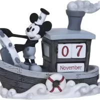 Precious Moments Steamboat Willie Mickey Mouse Perpetual Calendar