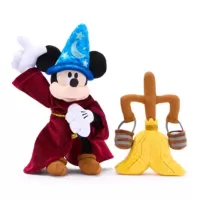 Sorcerer Mickey Mouse and Magic Broom Plush Set – Fantasia 85th Anniversary Sorcerer Mickey Mouse and Magic Broom Plush Set – Fantasia 85th Anniversary