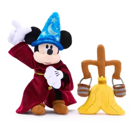Sorcerer Mickey Mouse and Magic Broom Plush Set – Fantasia 85th Anniversary